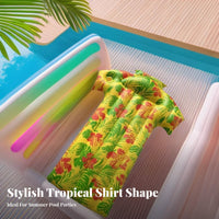 Portable Inflatable Shirt Lounger Long-Lasting Material Shirt Shaped Water Raft Rapid Inflation for Adults, Teens, Beach, Summer Party