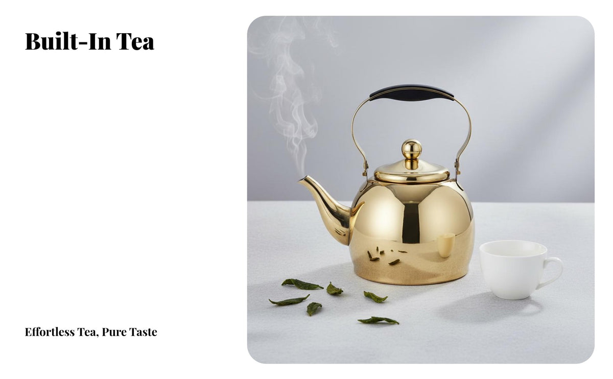 Stainless Steel Tea Kettle Heat Resistant Handle Teapot for Tea , Restaurant, Camping