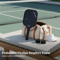 Pickleball Paddle Ergonomic Grip Fiberglass Pickleball Paddle Sports Equipment Lightweight Long-Lasting Perimeter Guard