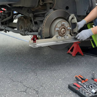 2 Pieces Toe Plate Set Hanging Hole Wheel Alignment Board Stainless Metal Toe Angle Plate for Mechanics, Car Repair Workers, Garage