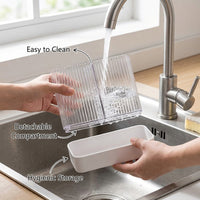 Wall Mounted Kitchen Organizer No Drill, Adhesive Shelves for Holder and Utensils, Space Saving Rack for Home Cooks, Renter Friendly