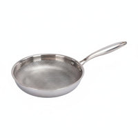 Stainless Steel Frying Pan Metal Utensil Safe Uncoated Frying Pan for Home