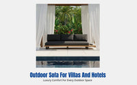 Outdoor Sofa, Waterproof Sun-Resistant Patio Couch, Designer Villa Terrace Furniture