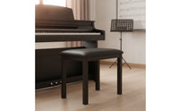 Upholstered Piano Bench Cushioned Keyboard Bench Sturdy Piano Stool Compact for Pianists