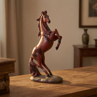 Rearing Horse Sculpture Indoor Rearing Horse Statue Compact Decor for Desk, Home