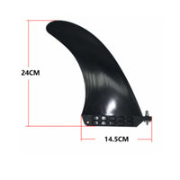 Nylon Fiberglass Composite SUP Middle Fin No-Tool Installation Detachable SUP Fin Universal Fit Watersport Accessory Classic Shape for Paddleboarders, Surfers