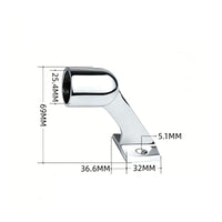 316 Stainless Flag Bracket Heavy Duty Marine Flag Pole Mount Polished Finish Flagpole Mounting Bracket for Yacht, Boat Deck
