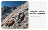 Lightweight 25KN Pulley Carabiner Anti-Slip Grip Locking Pulley Carabiner Snag Snag-Resistant Climbing Hardware for Rescue Workers, Outdoor Enthusiasts, Mountaineering, Rappelling, Caving, Working at Height