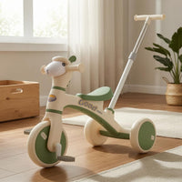 Alpaca Tricycle Adjustable Young Child Tricycle with Push Handle Parentguided Steering Kids Vehicle for Young Children