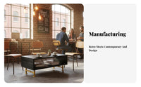 Pipe-Frame Loveseat Factory-Chic Design Cafe Booth Rust-Resistant Finish Business-Grade Furniture for Interior Designers, Restaurant, Reception Area
