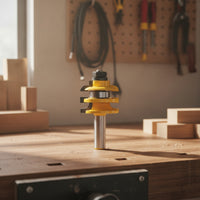 Anti-Kickback Router Bit with 1/2 Inch Shank Precision Shaping Router Bit Smooth Tool Clean for Cabinet Makers, Woodworkers, Woodworking Shop, Trim Work