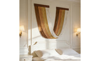 Tapestry with Wooden Bar Woven Fringe Wall Hanging Textured Macrame Wall Hanging with Wooden for Bedroom
