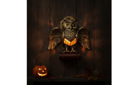 Owl Wall Lamp Vintage Owl Lamp with Book Base Gothic Stylish for Reading Corner, Bedroom