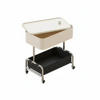 Trolley Organizer 3-tier Swivel Top Easy Mobility for Bedroom