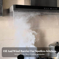 High Temperature Resistant Kitchen Hood Oil Fume Curtain Easy Installation Range Hood Fume Barrier Washable for Cooktop Top, Cooking
