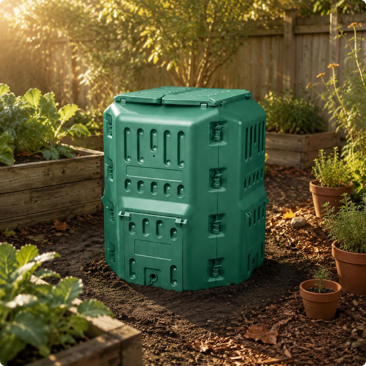 Garden Waste Fermenter Large Capacity Outdoor Compost Bucket Composter for Yard