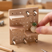 Miniature Pegboard Lightweight Panel Rectangular for BJD Owners