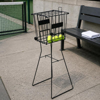 No-Bend Ball Pickup Cart Tall Stand Tennis Ball Picker Wheeled Pickleball Picker Wheels