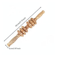 Portable Acupressure Roller Tool Ergonomic Design Wood Treatment Tool for Office Workers, Athletes