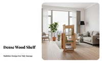 360-Degree Rotation Rotating Book Shelf Solid Wood Construction Revolving Book Shelf Space-Saving Design Bookshelf Large Capacity for Children, Students, Playroom, Living Room, Small Areas, Apartment