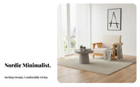 Nordic Design Wooden Frame Textile Couch Set Minimalist Design Sofa and Armchair Set High Rebound Cushion Living Room Furniture Easy Assembly for Apartment Dwellers, Homeowners, Families, Home