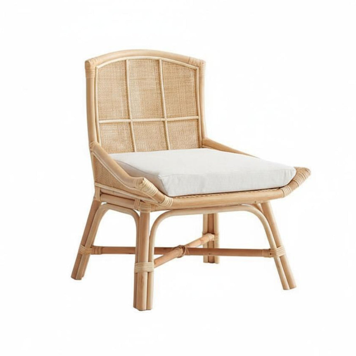Vintage & design Woven Cane rear Chair Rustic appeal Cane rear Chair Leisurely Comfort Dining Seat Ergonomic rearrest for Design lovers, Restaurant Owners, Balcony, Guesthouse, Living Room, Bedroom