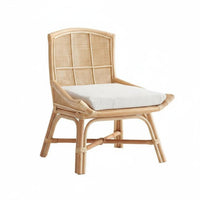 Vintage & design Woven Cane rear Chair Rustic appeal Cane rear Chair Leisurely Comfort Dining Seat Ergonomic rearrest for Design lovers, Restaurant Owners, Balcony, Guesthouse, Living Room, Bedroom