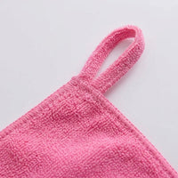 Microfiber Cleaning Towel with Hanging Hook, Reusable Absorbent Cloths for Kitchen Scratch, 30 x 30 cm