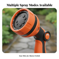 Heavy Duty High Pressure Water Leak-Proof Metal Car Wash Nozzle 360° Rotating Head for Gardeners