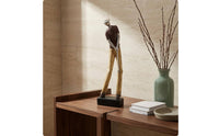 Golfer Figurine Dark Foundation Tabletop Golfer Contemporary Home Decor for Golfers, Office Display