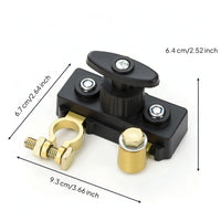 Car Battery Disconnect Switch 12V/24V Battery Disconnect Switch 100A Quick-Cutoff for Automotive