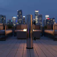 Rust-Resistant Stainless Steel Umbrella Sleeve Long-Lasting Umbrella Base Tube Heavy-Duty Sunshade Base Insert Polished Surface for Patio, Garden, Balcony