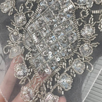 Beaded Collar Embroidered Collar with Embroidery Decorative for Formal Wear