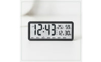 Digital desk Clock with Temperature and Humidity Digital desk Clock with Date and Weekday Minimalist for Bedroom