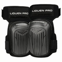 Ribbed Surface Rigid Cap Knee Pads Adjustable Straps Work Knee Pads Reinforced Safeguarding Gear Contoured for Laborers