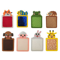 8 Pieces Colorful Felt Sensory Pad Mixed Colors Sensory Pad with Sequins for Playroom
