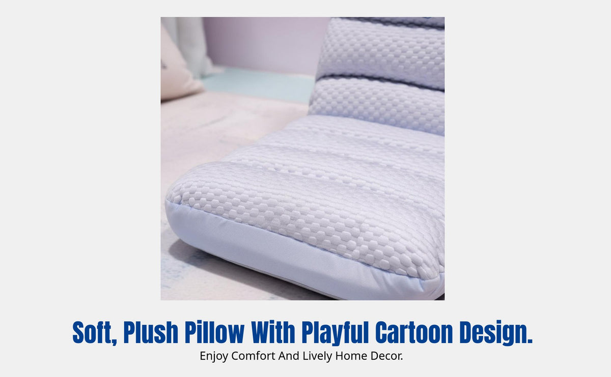 Adjustable Floor Cushion, Cartoon Animal Sofa Seat, Folding Mat for Study Nook, Game Area