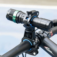 Cycle Light Mount Screw-Tightened Handlebar Flashlight Holder Flashlight Clamp Mount Compact Clamp Bike Light Holder