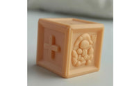 Pastel Baby Blocks with Storage Bag Tactile Soft Rubber Building Blocks Developmental Building Block Set Easy-Grip for Nursery
