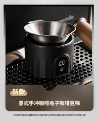 Espresso Coffee Scale with Dosing Cup and Powder Catcher