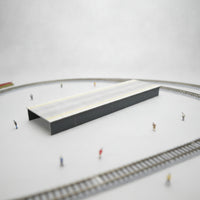 1:87 HO Scale Station Platform Plastic Station Platform Kit Gray Diorama Kit Realistic for Modelers