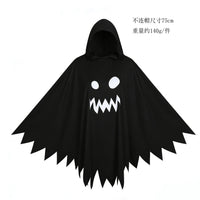 Halloween Ghost Cape for Kids and Adults - Family Party Costume Cloak