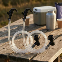 Mini Keg Dispensing System Clamp-Secured Faucet Threaded Connector Beverage Gear