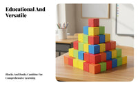 Spatial Awareness Development Geometric Learning Blocks Logical Thinking Skills Wooden Cube Blocks Unrestricted-Ended Play for Homeschool
