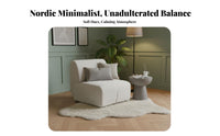 Nordic design Tofu Block Sofa Wabi-Sabi Influence Living Room Furniture plushLike Comfort Sectional Couch Minimalist Aesthetic for Apartment Dwellers, Families, Homeowners, Lounge Area, Studio, Office, Dormitory