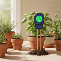 3-in-1 Digital Soil Tester with Two Probes Lcd Soil pH Meter with Metal Probes Multifunctional Handheld for Gardeners, Plant Lovers, Garden, Greenhouse, Flower Pots