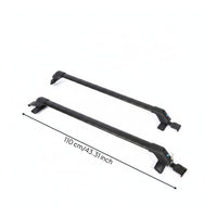 Roof Rack Crossbars Clamp on Roof Rack Crossbar No Hole Cross Rails with Brackets for Commuters, Small Cars, Two Wheelers