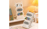 Slanted Stationery Organizer Angled Tiered Pen Holder Space-Saving for Art Table