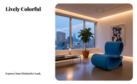 Sculptural for-for the modern continuous Loop Armchair Flowing Lines accent Chair Modern visual appeal Lounge Seat unobstructedrear Design for Interior Designers, homeowners, Reception Area, Living Room, Office, Showroom