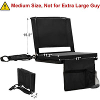 Customizable Stadium Seat Cushion with Shoulder Strap and Oxford Fabric